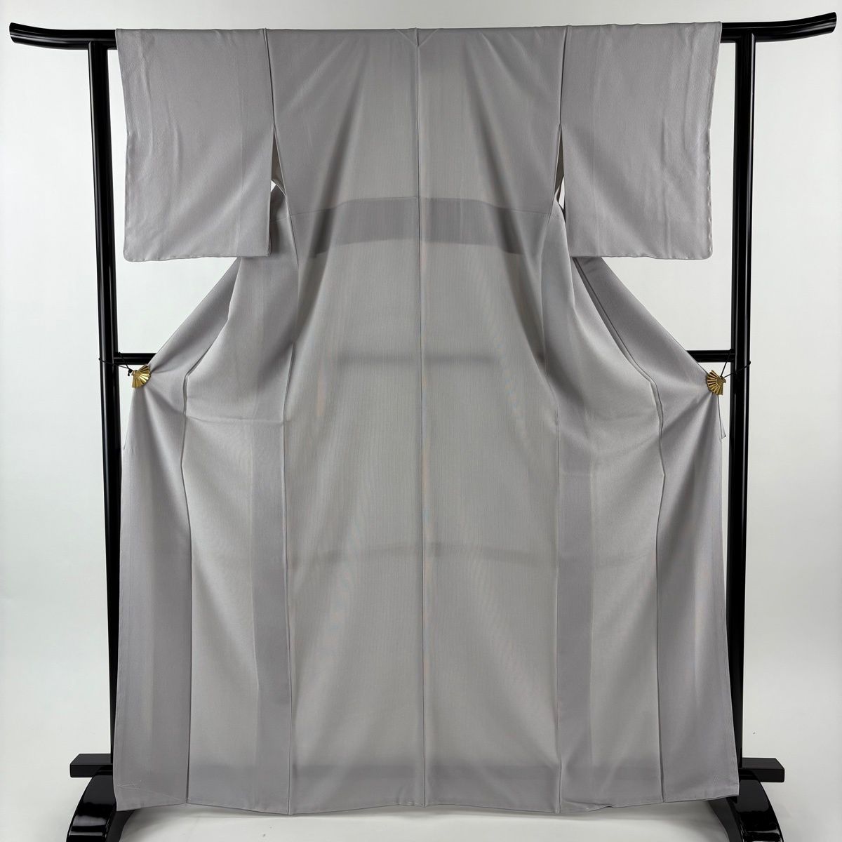 江戸小紋 身丈168 5 cm 裄丈61 S 袷 万筋 灰紫 正絹