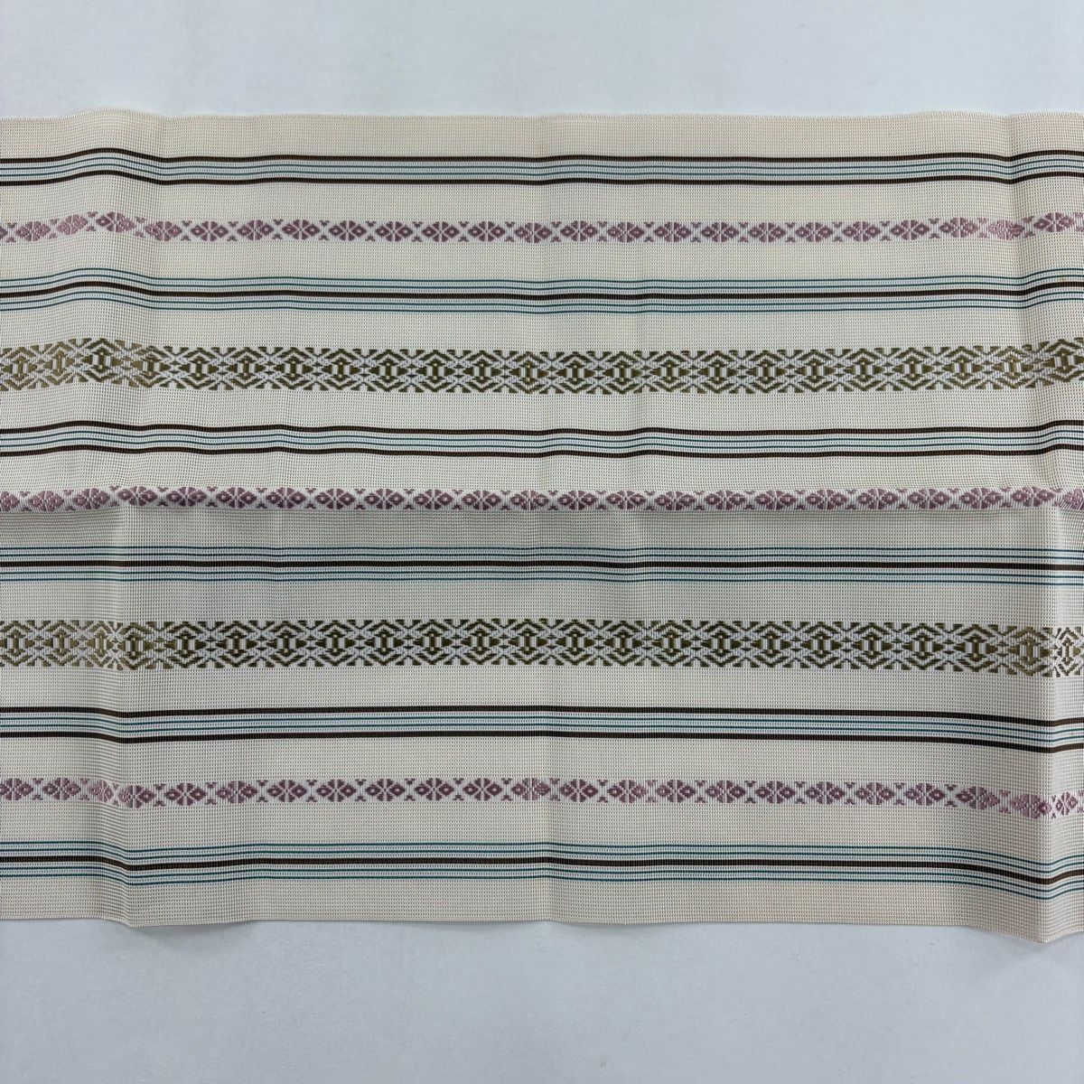  名古屋帯 秀品 夏帯 八寸名古屋帯 松葉仕立て 献上柄 クリーム 正絹 名古屋帯 帯