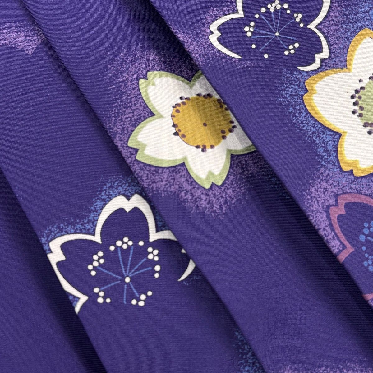 F25-6 山本寛斎雛飾り 台屏風のみ 紫パープル 巾75㎝位 F25-6 山本寛斎