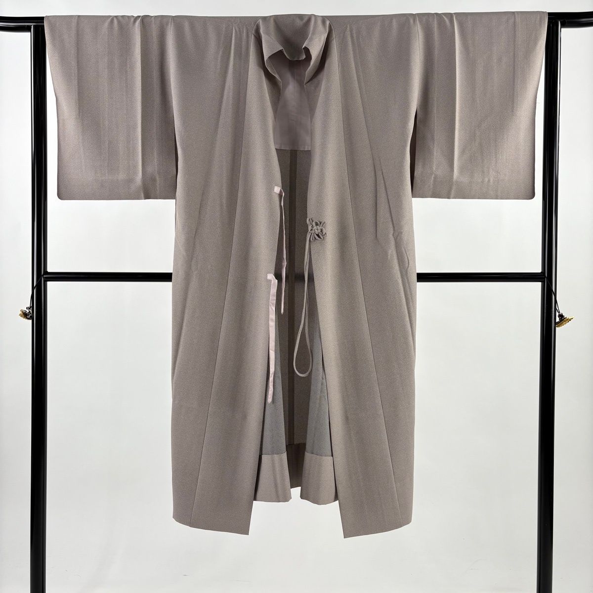  道中着 身丈126 cm 裄丈63 S 和装コート 幾何学 ぼかし 薄小豆 正絹 羽織 着物 浴衣