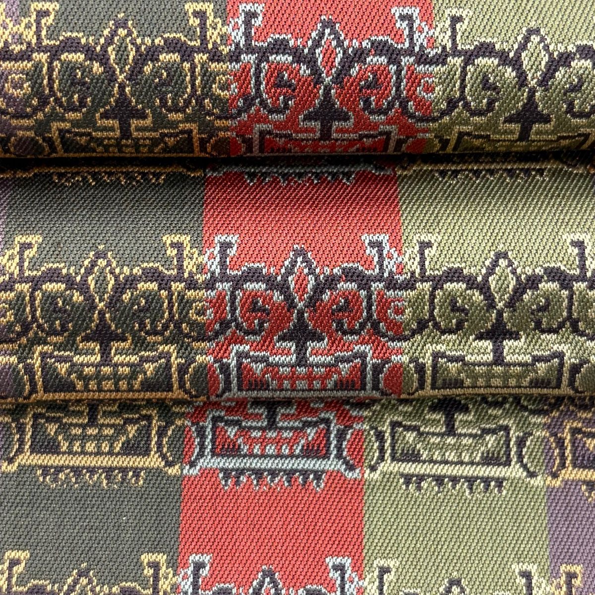 比翼仕立て 獅噛文長斑錦