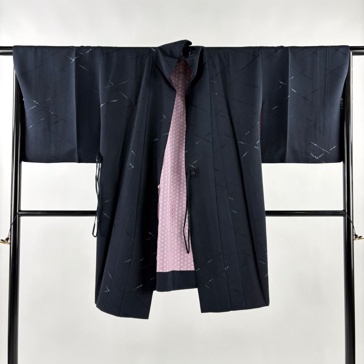 和装コート 斜め格子