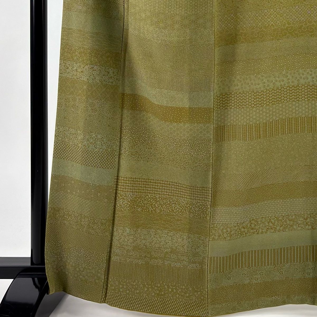 美品】 江戸小紋 身丈165cm 裄丈66.5cm M 袷 染谷梅治 落款 寄せ柄