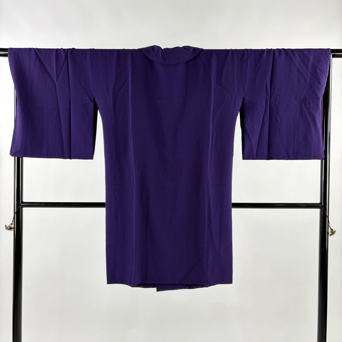 道行 身丈99 cm 裄丈68 L 和装コート 被布衿 やまと 縮緬 紫 正絹 秀品