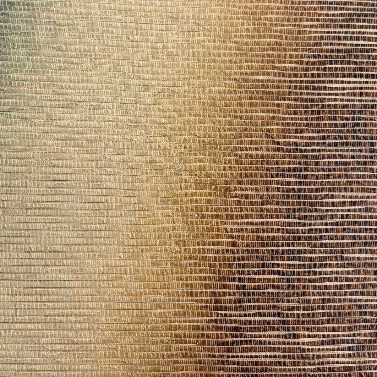 袋帯 秀品 ぼかし柄 手もみ引箔 ベージュ 六通 正絹