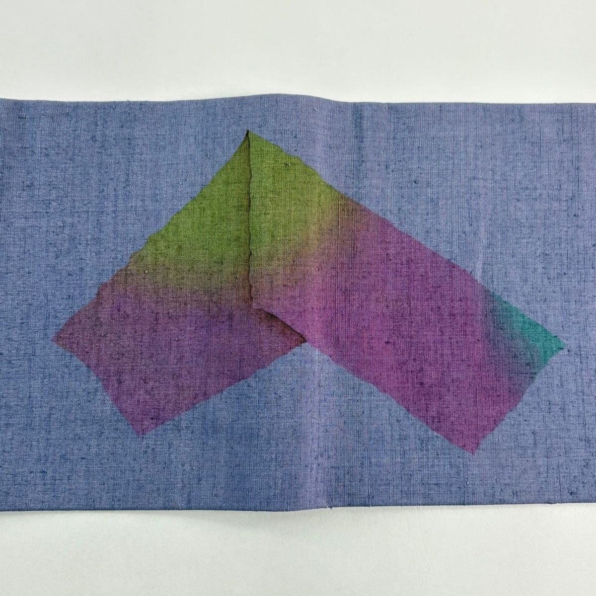 紬地 幾何学模様