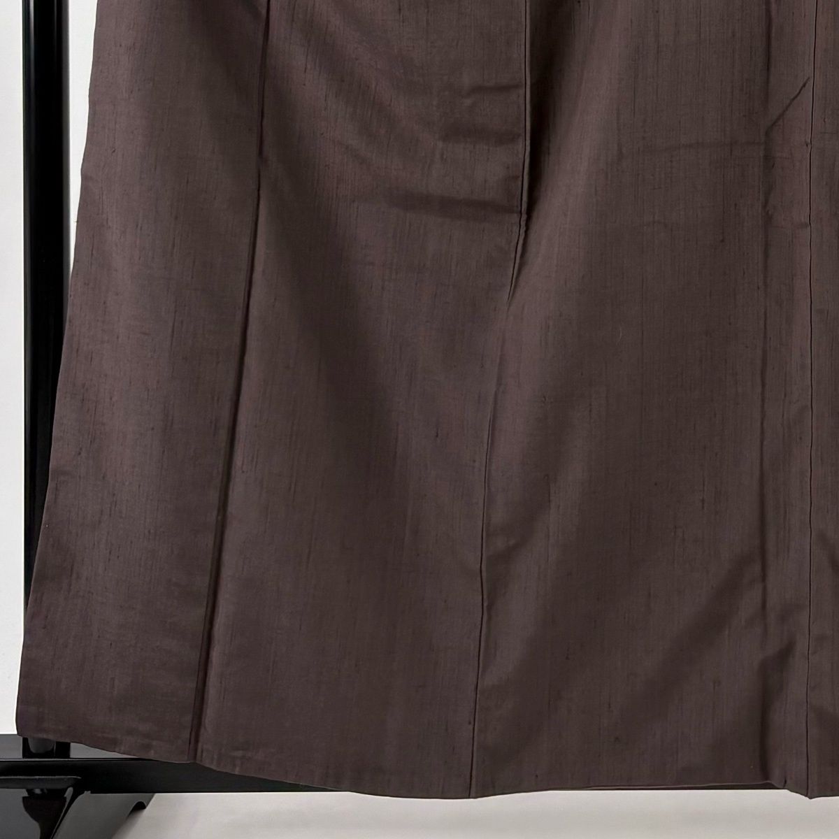 紬 身丈160.5 cm 裄丈64 M 袷 落款 鬼 茶紫 正絹