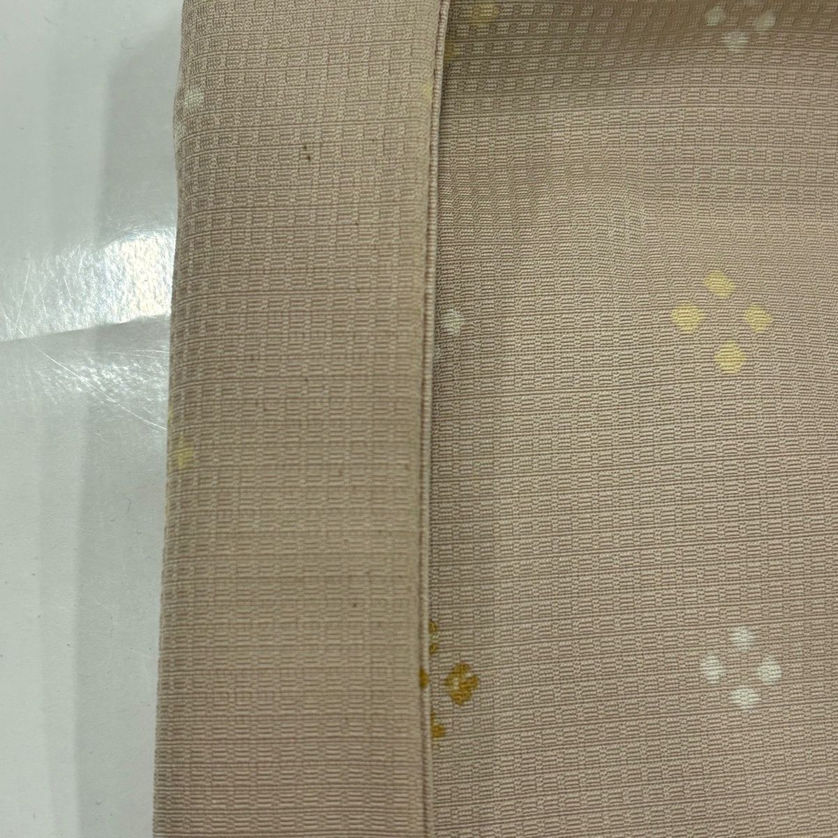  羽織 身丈106 cm 裄丈69.5 L 菱 ピンクベージュ 正絹 羽織 着物 浴衣