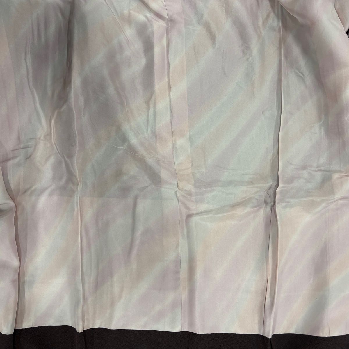  道中着 身丈107.5 cm 裄丈65 M 和装コート ぼかし 縮緬 赤紫 正絹 羽織 着物 浴衣