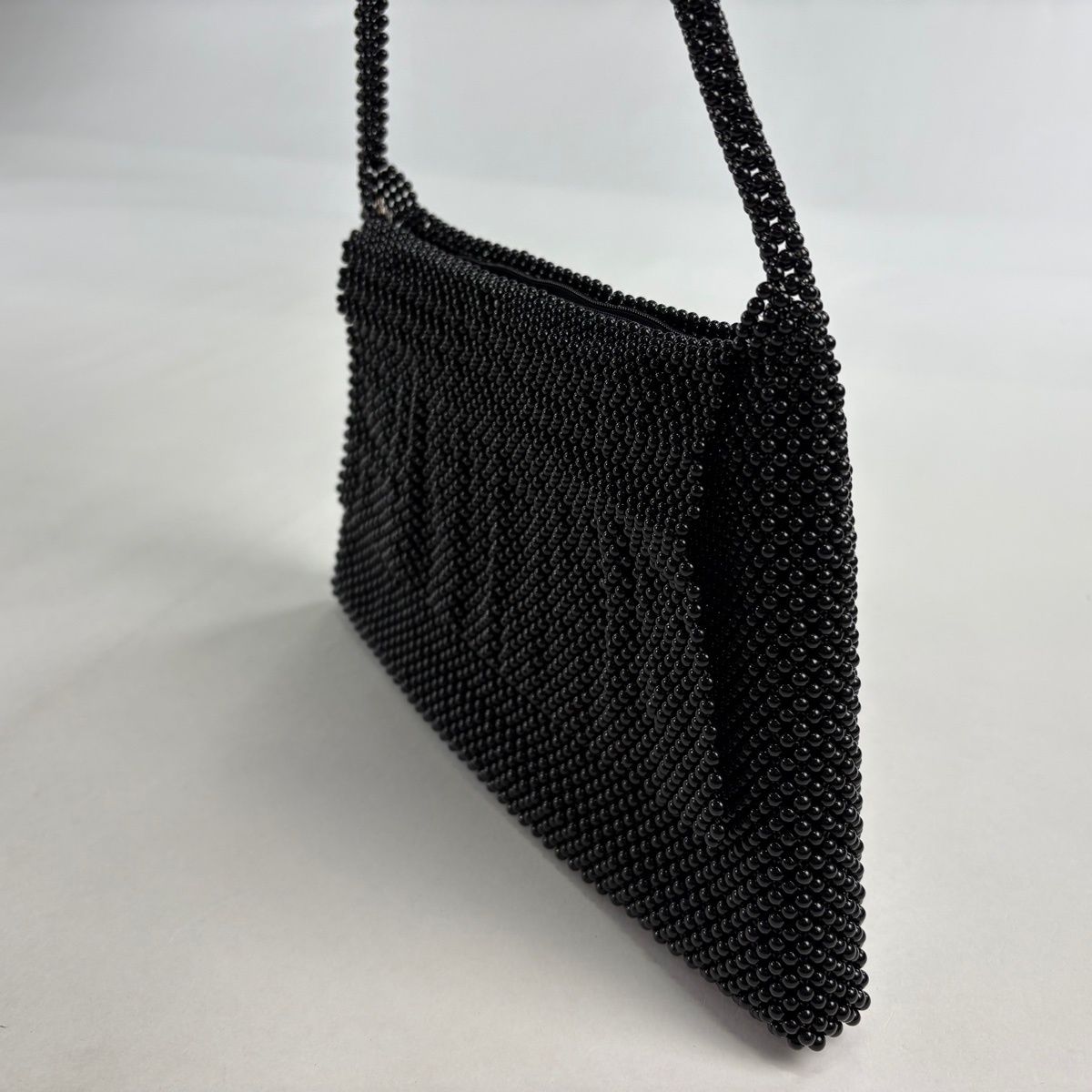 和装バッグ ビーズバッグ フォーマル 黒 ビーズ 和装小物