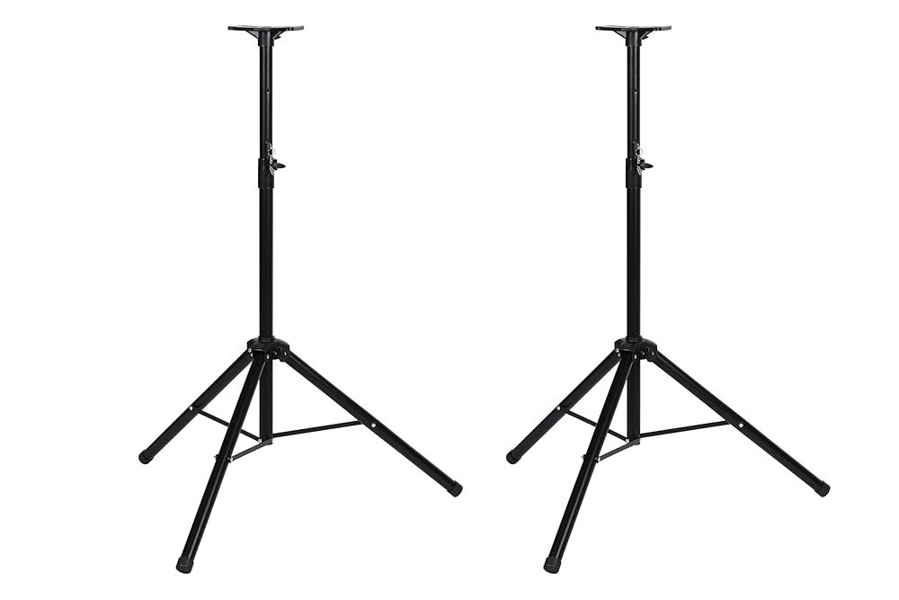 大型 スピーカー スタンド 2本 組 110 cm - 185 ㎝ 折りたたみ 式 三脚