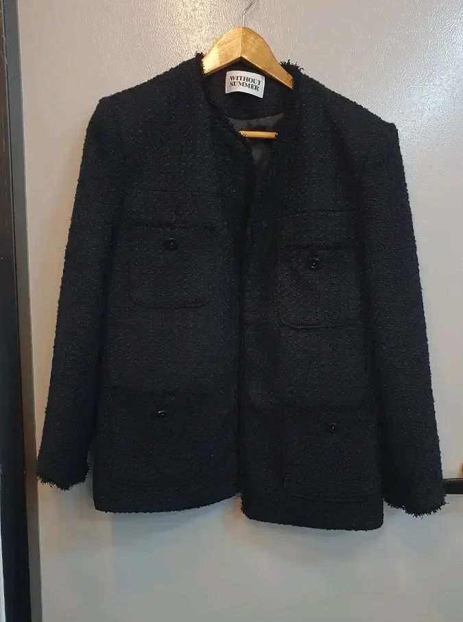 WITHOUT SUMMER ウィズアウィ12夏 ブラック ツイード ジャケット