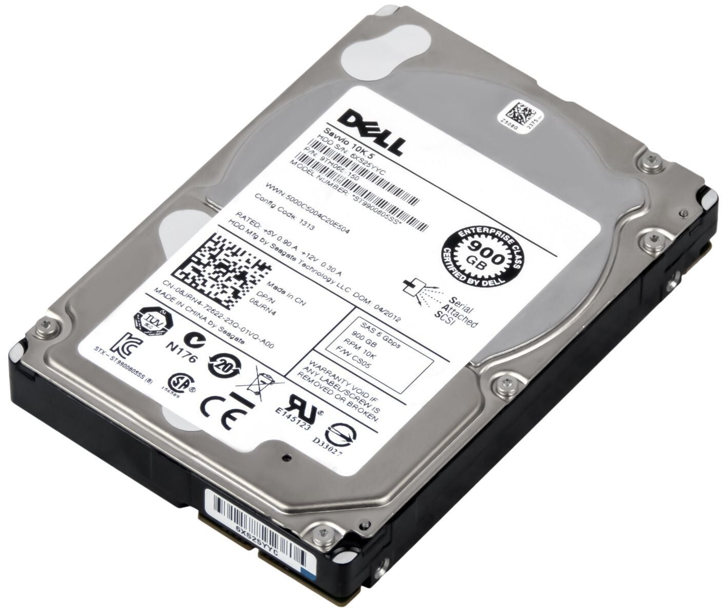 3年保証 Dell Hard Drive 0 RC 34 W Al 13 Seb 900 GB 10 K 64 MB SAS 2 5