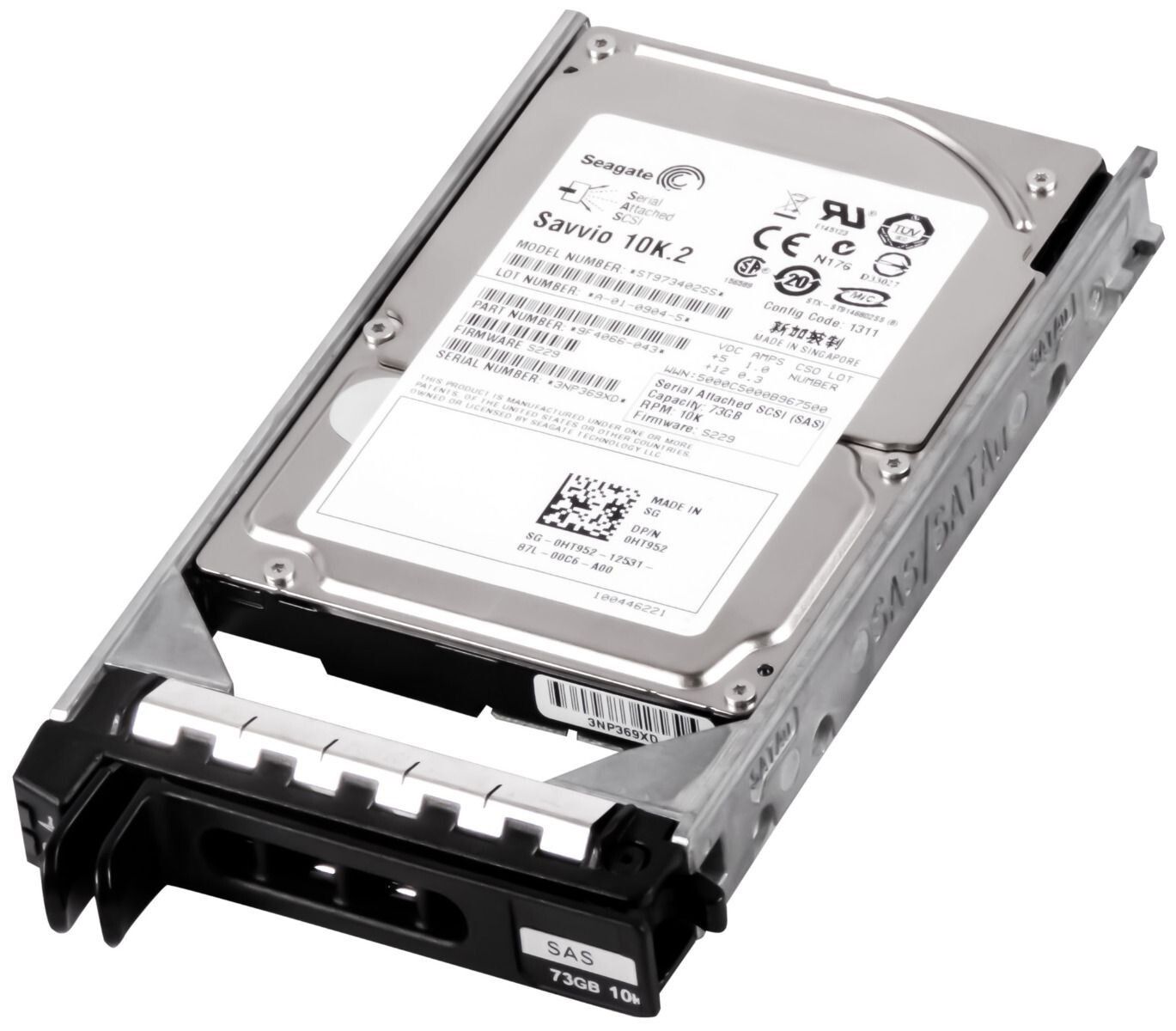 3年保証】Hard Drive Dell 0HT952 HT952 ST973402SS 73GB 10000RPM