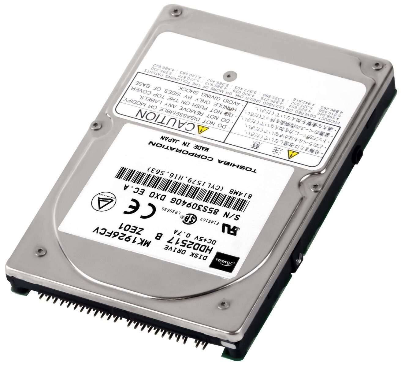 3年保証 Hard Drive Toshiba 100 GB 5400 RPM 16 MB Cache IDE ATA 2.5 Inc