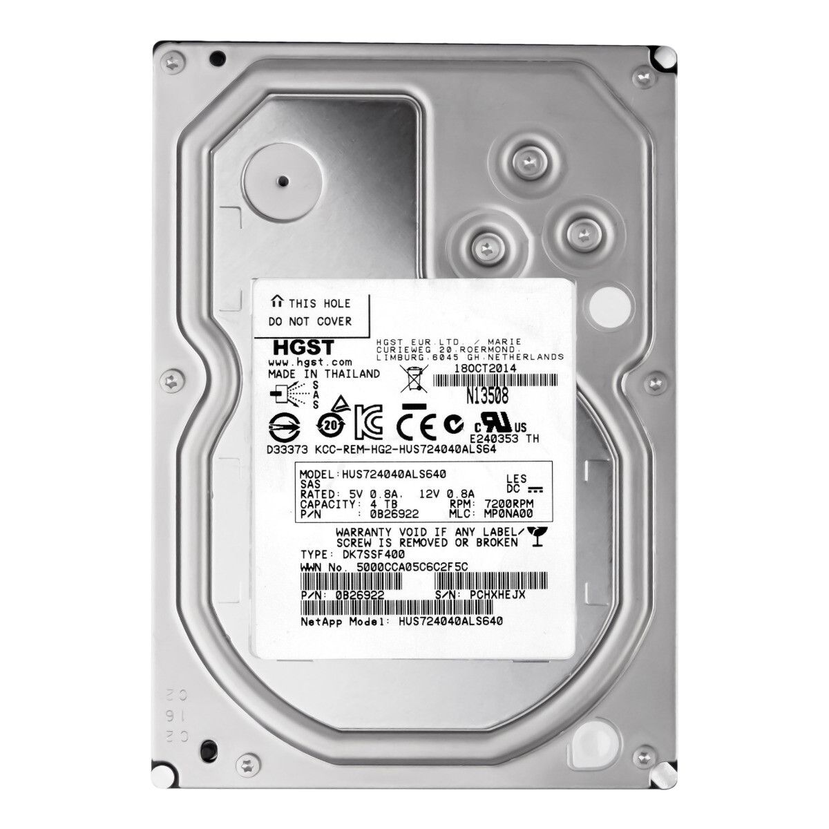 3年保証 Hgst Ultrastar 7 K 4000 4 TB 2 64 MB SAS 3 5 H 724040 als 640