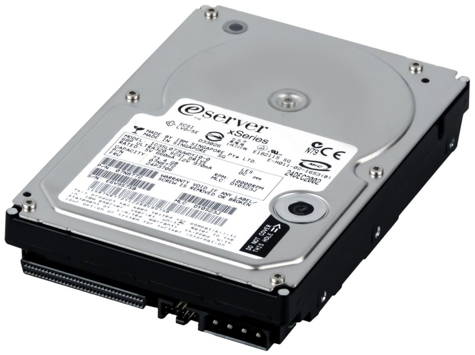 3年保証 Hard Drive IBM 24 P 3706 73 GB 8 MB U 320 SCSI 0 3