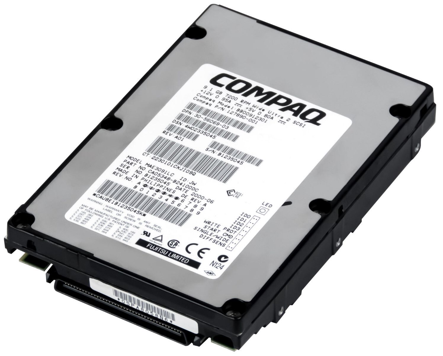 3年保証 Hard Drive Compaq 127890-001 9.1 GB 7.2 K 2 MB Ultra