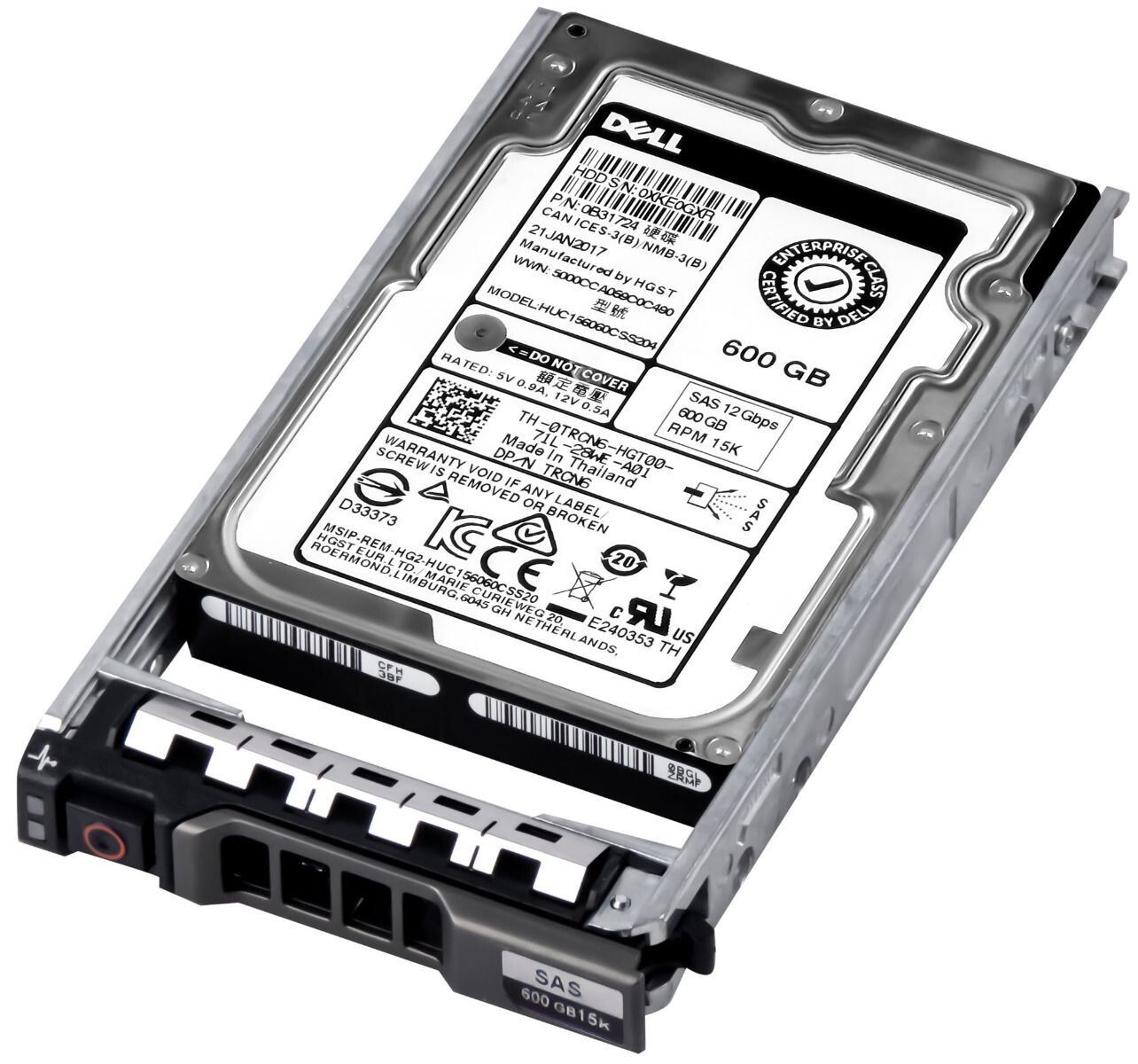 3年保証 Hard Drive Dell TRCN 6 0 600 GB 15 K 128 MB SAS 3 2