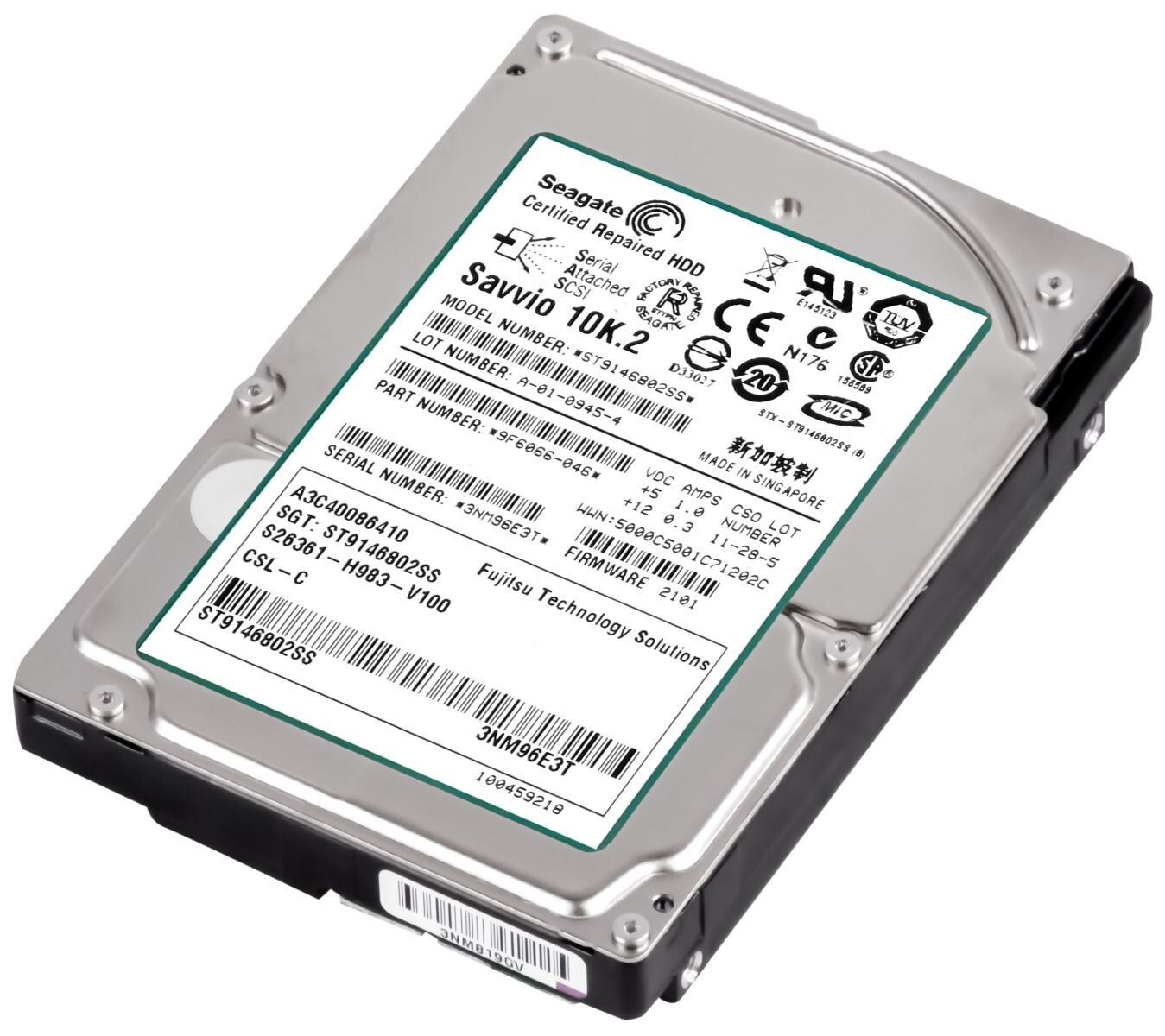3年保証 Hard Drive Fujitsu 300 GB 16 MB SAS 2