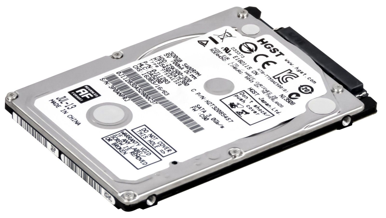 3年保証 Hard Drive HGST Travelstar Z 5 K 500 320 GB 4 8 MB SATA