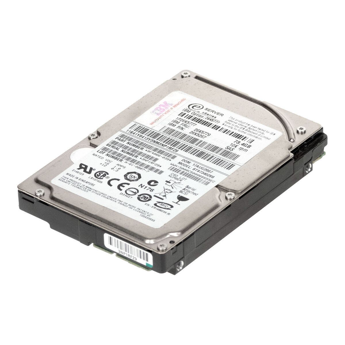 3年保証 IBM Hard Drive 26 K 5779 5267 73 GB 10 8 MB SAS 2 5