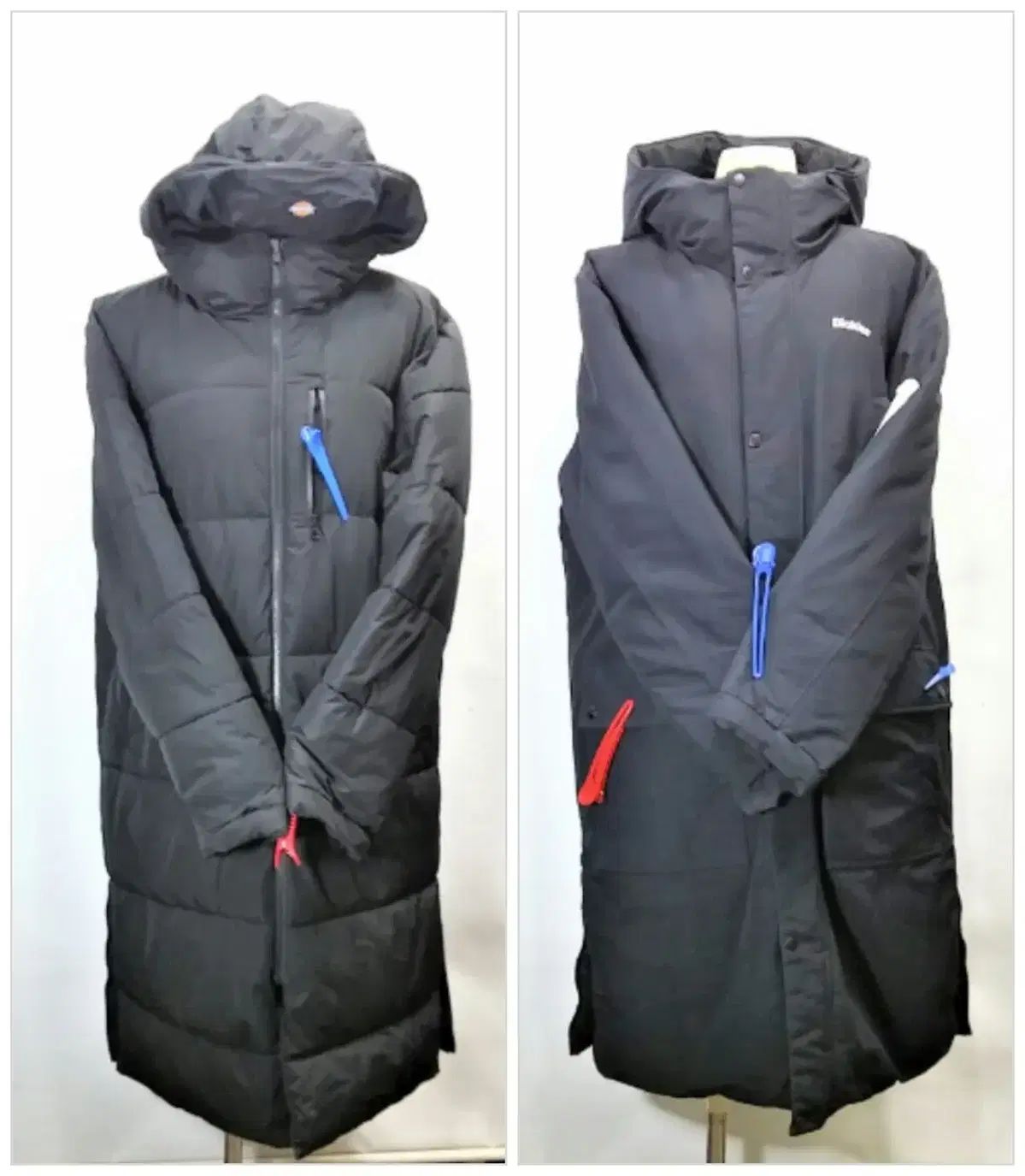 ディキンズ /リバーシブル ダウンジャケット ロング丈 /フード一体型