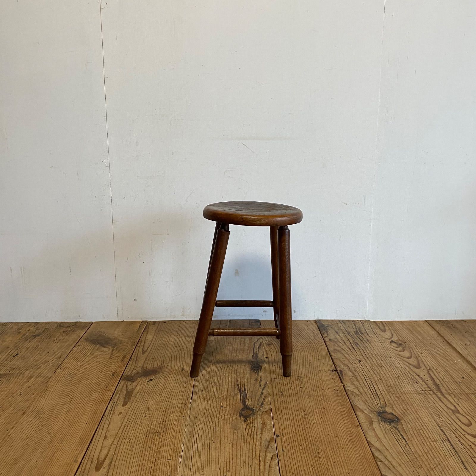 アンティーク 木製 丸スツール 古家具 花台 チェア 椅子 y370 - メルカリ