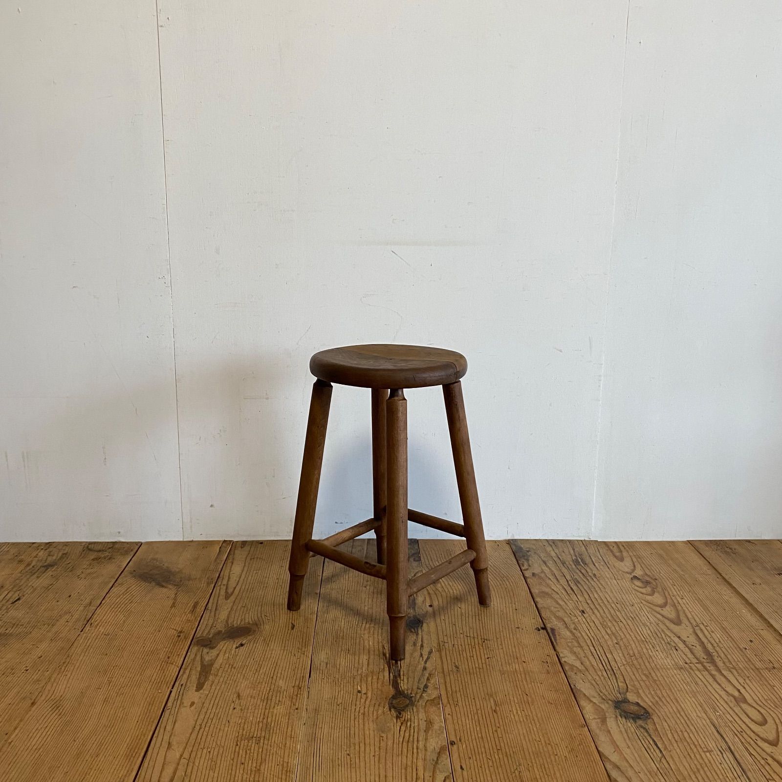 アンティーク 木製 丸スツール 古家具 花台 チェア 椅子 y371 - メルカリ