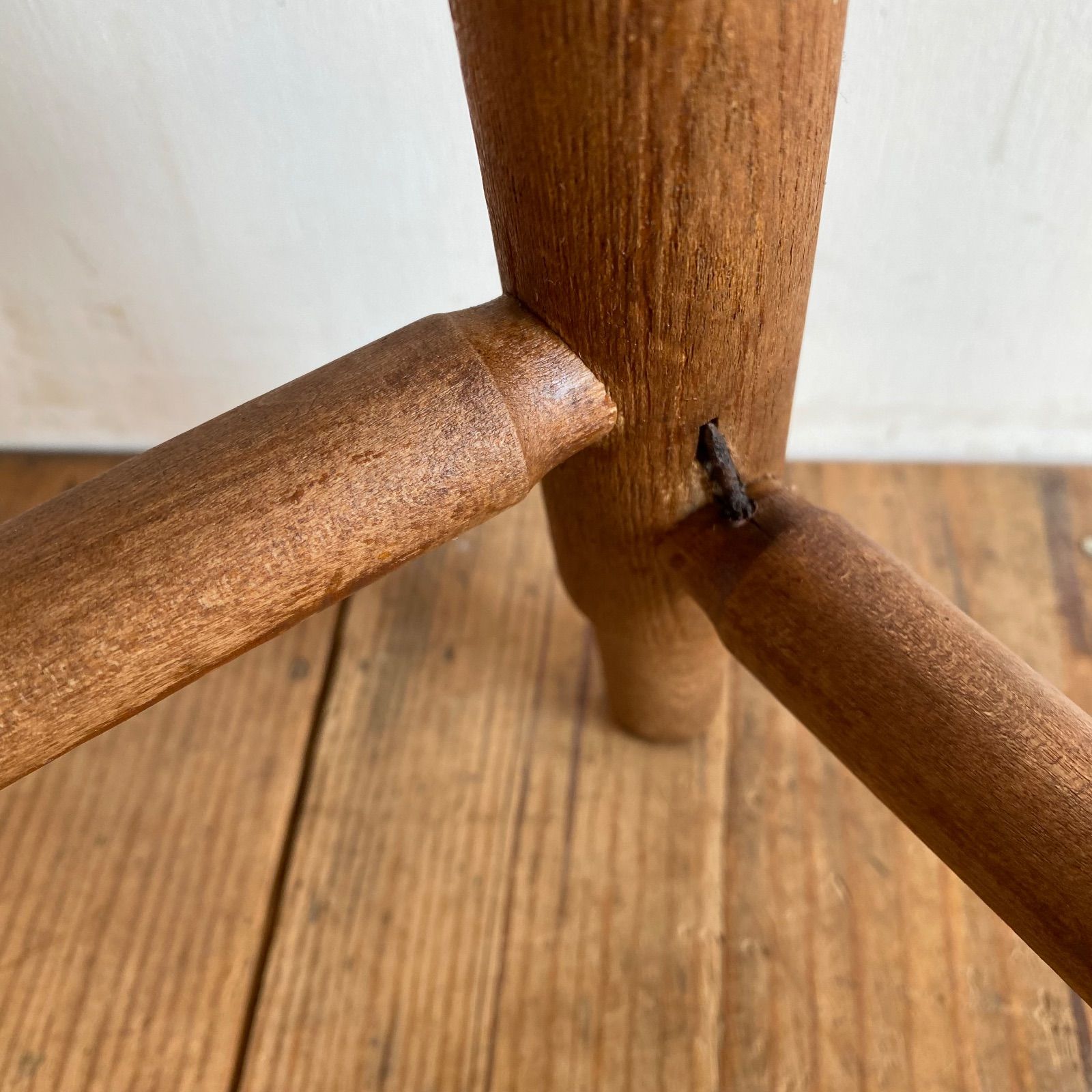 アンティーク 木製 丸スツール 古家具 花台 チェア 椅子 y372 - メルカリ