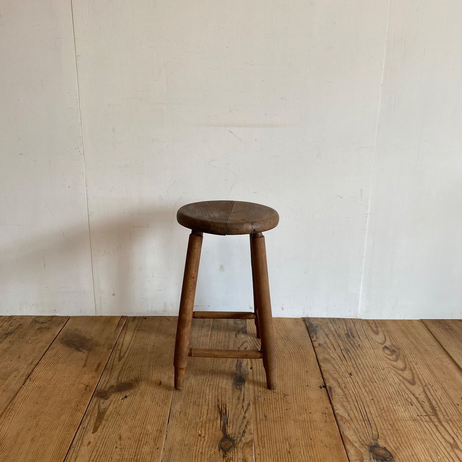アンティーク 木製 丸スツール 古家具 花台 チェア 椅子 y372 - メルカリ