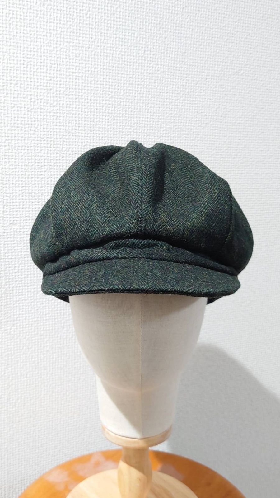 90’s Harris Tweed スコットランド製 ヘリンボーンキャスケット