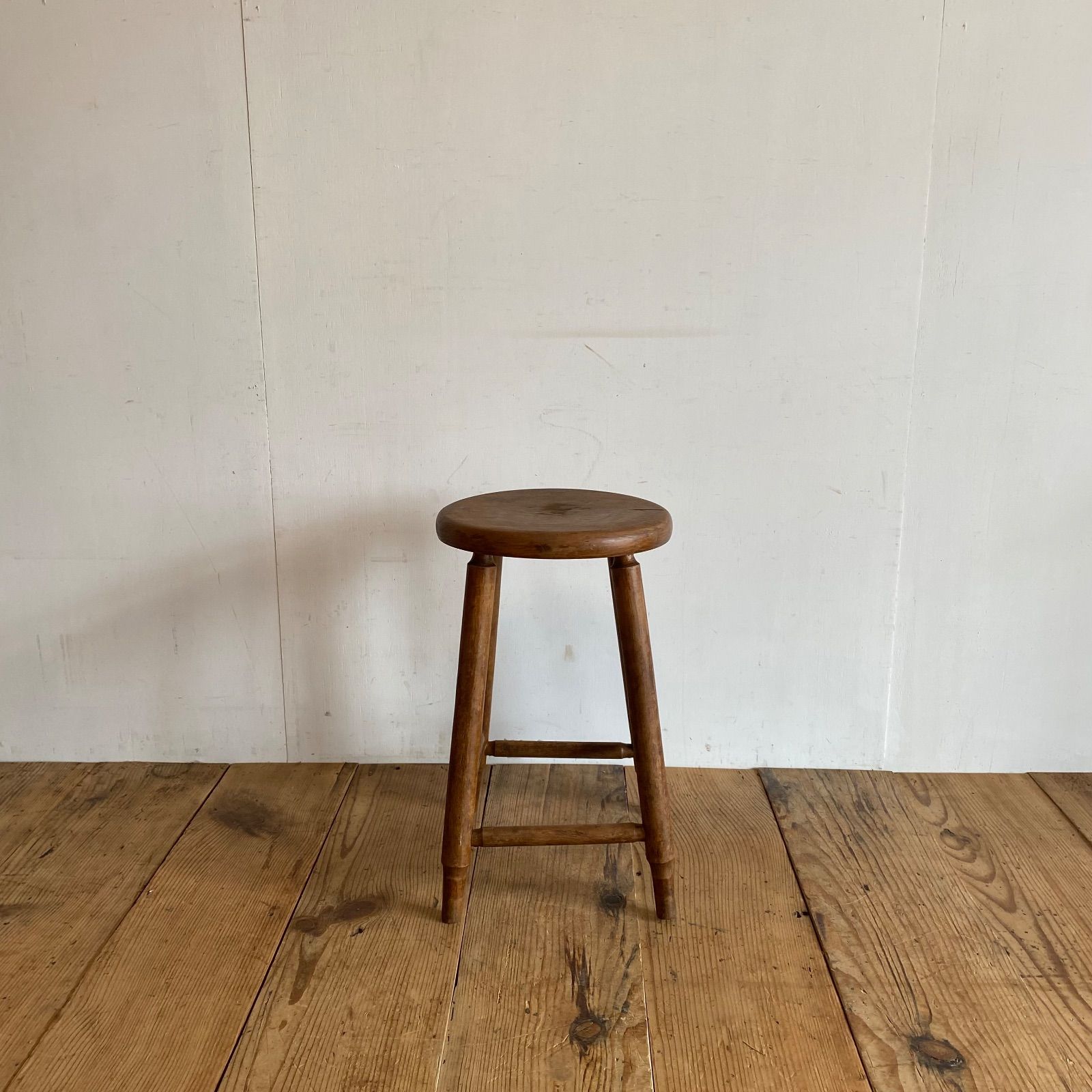 アンティーク 木製 丸スツール 古家具 花台 チェア 椅子 y373 - メルカリ
