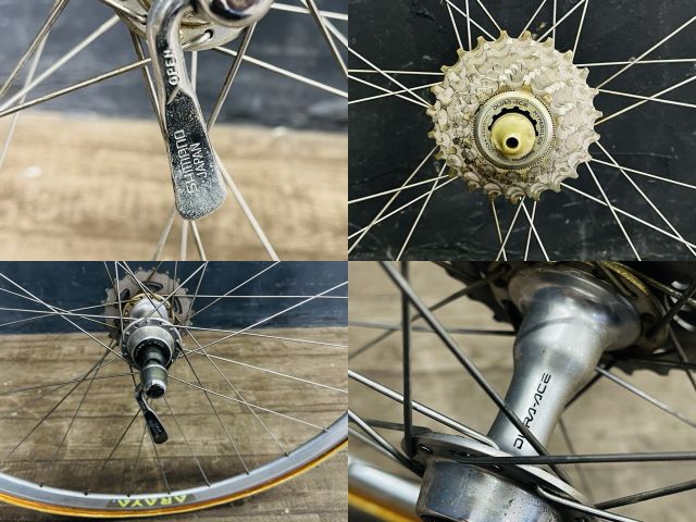 ARAYA SuperAero 自転車 ホイール 2本セット 【中古】SHIMANO DURAACE