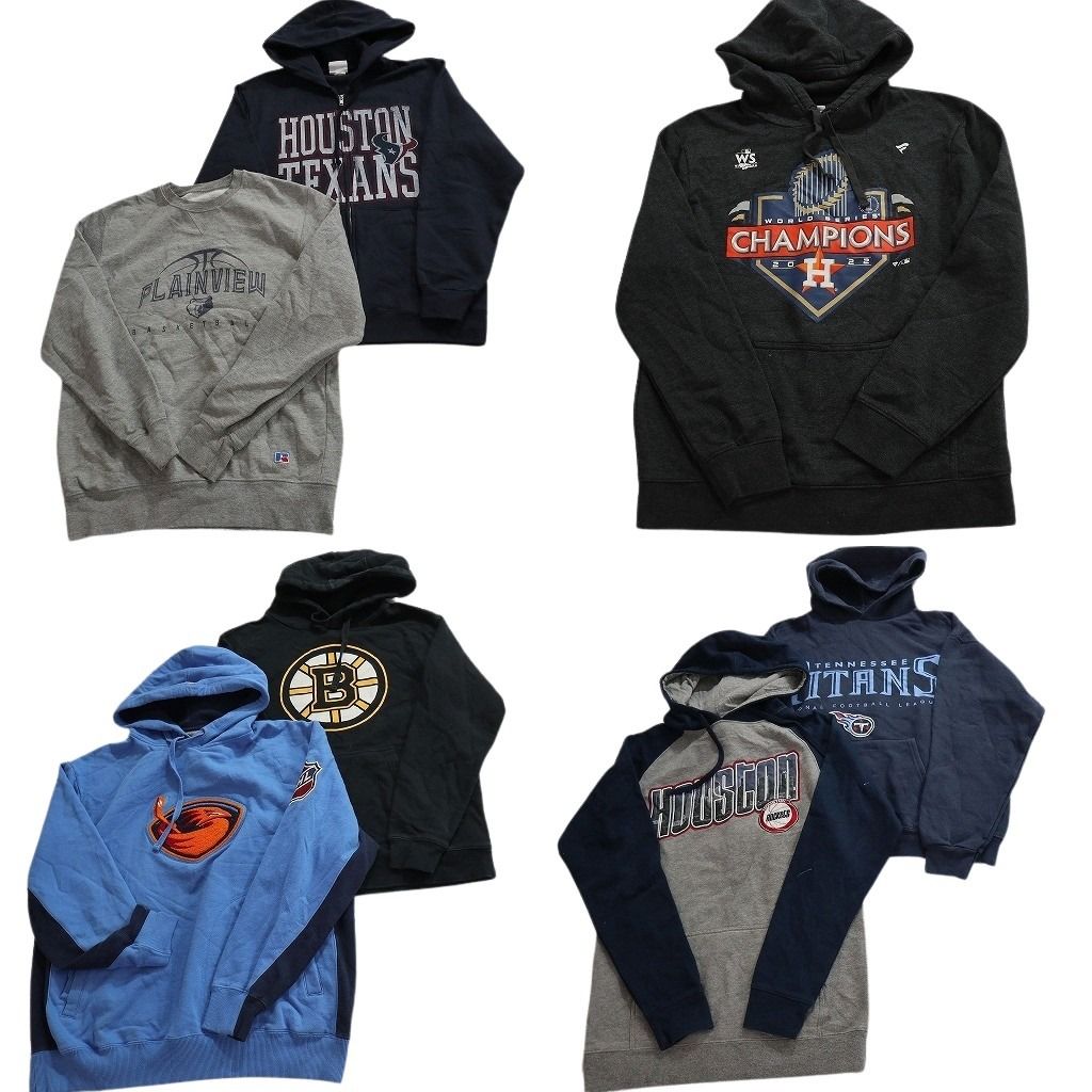 古着卸 プロチーム スウェット セット メンズ M NFL NBA NHL ＭLB ヒューストンズ タイタンズ 古着 ND 0467