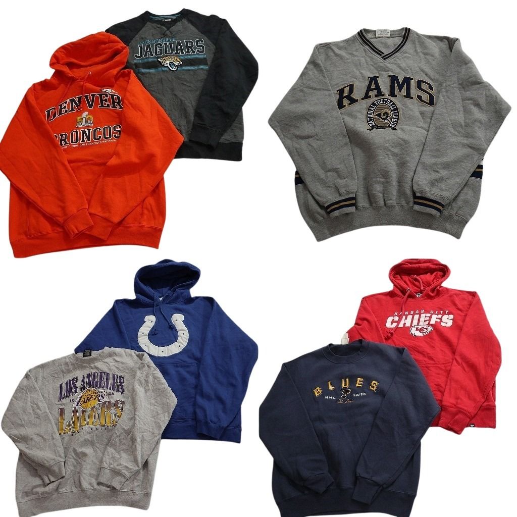 古着卸 プロチーム スウェット セット メンズ M NFL NHL NBA レイカーズ コルツ チーフス ブルース 古着 ND 0466