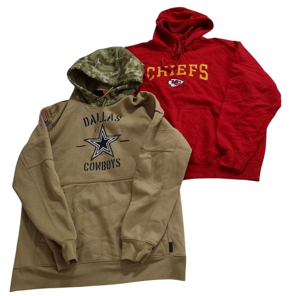 NFL チーフス　古着　まとめ売り 古着卸 まとめ売り プロチーム スウェット 8枚セット (メンズ L ) NFL