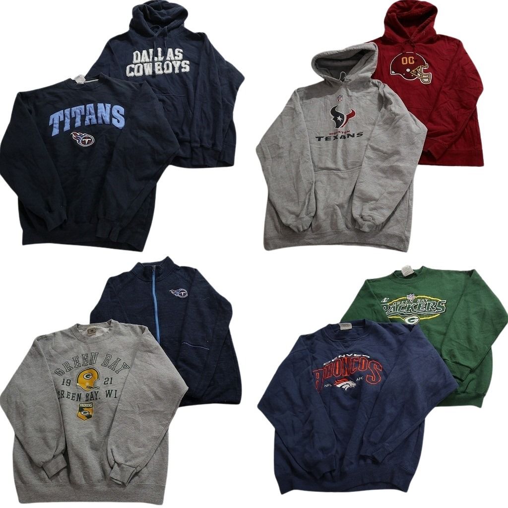 古着卸 プロチーム スウェット セット メンズ L NFL パッカーズ カウボーイズ タイタンズ ブロンコス 古着 ND 0462