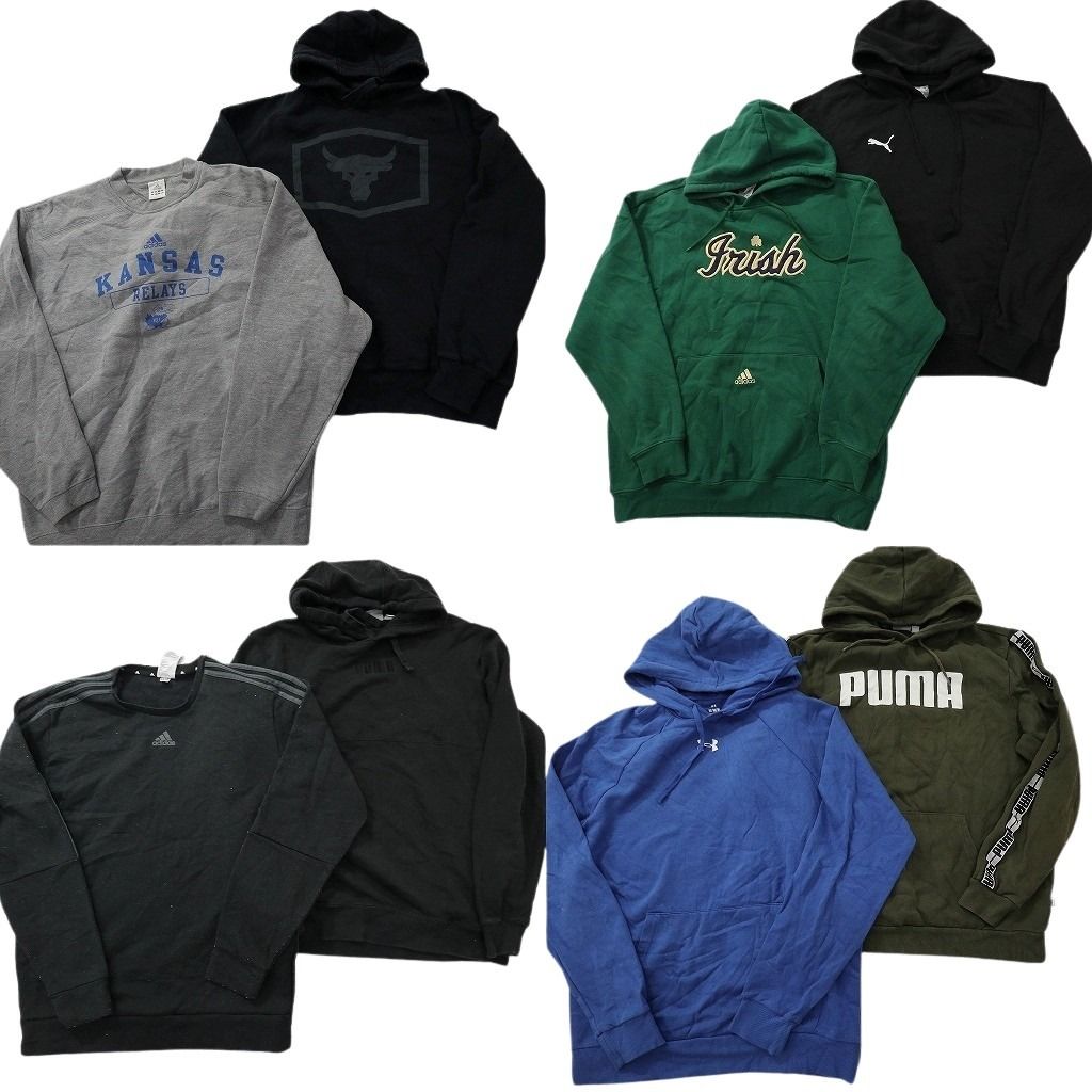 古着卸 スポーツブランドMIX スウェット セット メンズ M アディダス プーマ アンダーアーマー 古着 ND 0487