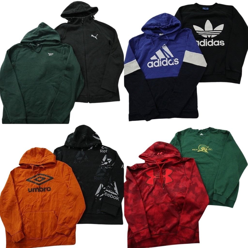 古着卸 スポーツブランドMIX スウェット セット メンズ M アンダーアーマー アンブロ リーボック アディダス ND 0486