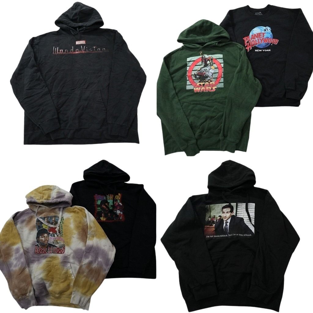 古着卸 映画 ドラマ スウェット セット メンズ M L マーベル 人物 タイダイ柄 ボーイズンザフット 古着 ND 0482