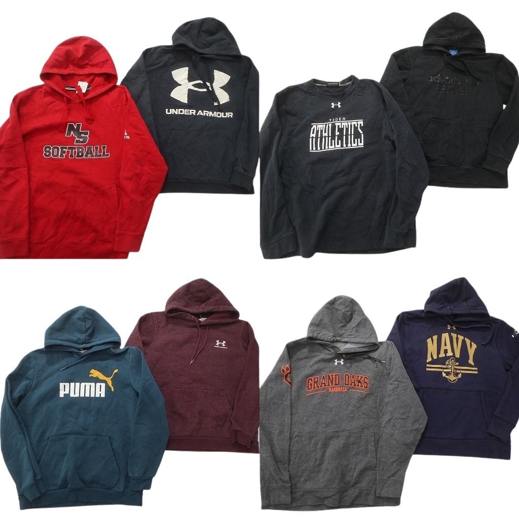 古着卸 スポーツブランドMIX スウェット セット メンズ M プーマ アンダーアーマー アディダス 古着 ND 0517