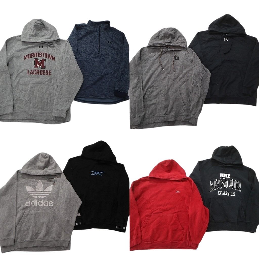 古着卸 スポーツブランドMIX スウェット セット メンズ XL アディダス リーボック アンダーアーマー 古着 ND 0513