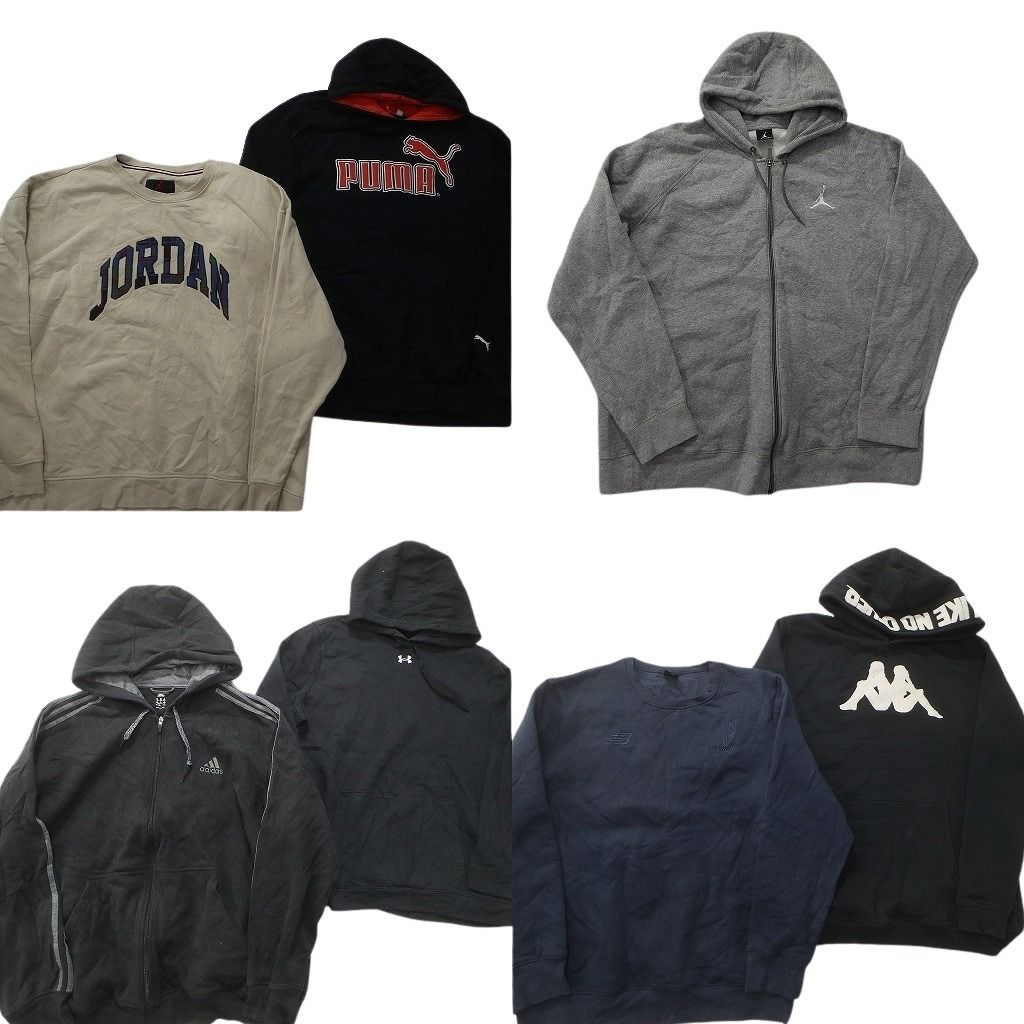 古着卸 スポーツブランドMIX スウェット セット メンズ 2 XL 3 4 アディダス プーマ アンダーアーマー カッパ 古着 ND 0534