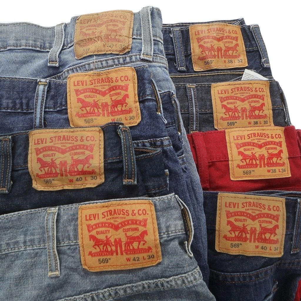 古着卸 まとめ売り リーバイス 569 デニム パンツ 8枚セット (メンズ