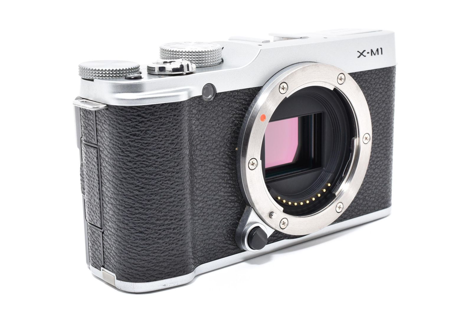 □ 美品 □ フジフィルム FUJIFILM X-M1 ボディ シルバー ≪動作光学
