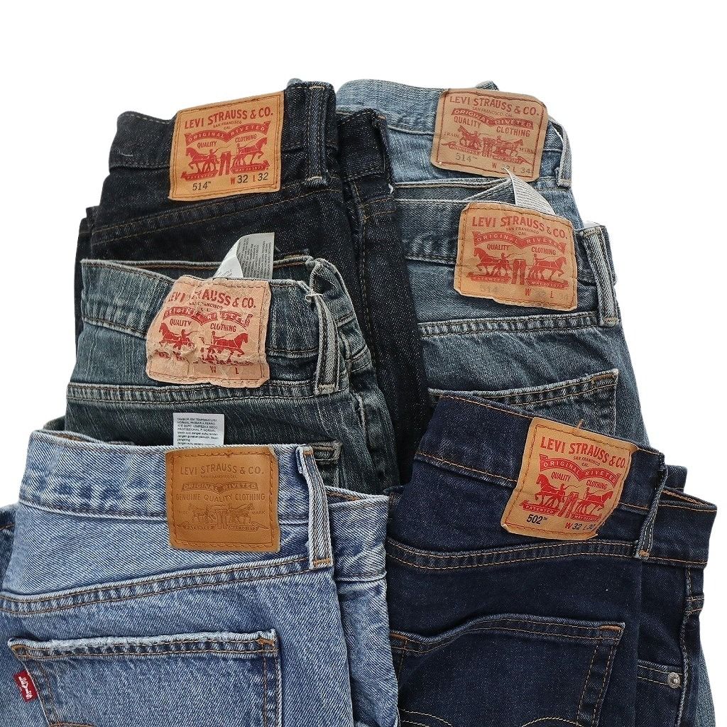 古着卸 まとめ売り リーバイス 品番MIX デニム パンツ 6枚セット