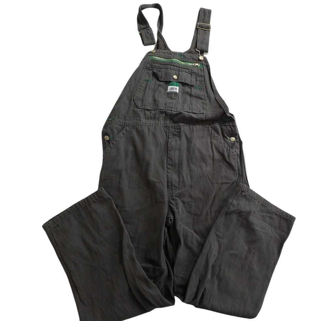 John Deere XL オーバーオール ブラック・グリーン　中古 楽天市場】【中古】【古着】 Berne Apparel 中綿 ダック