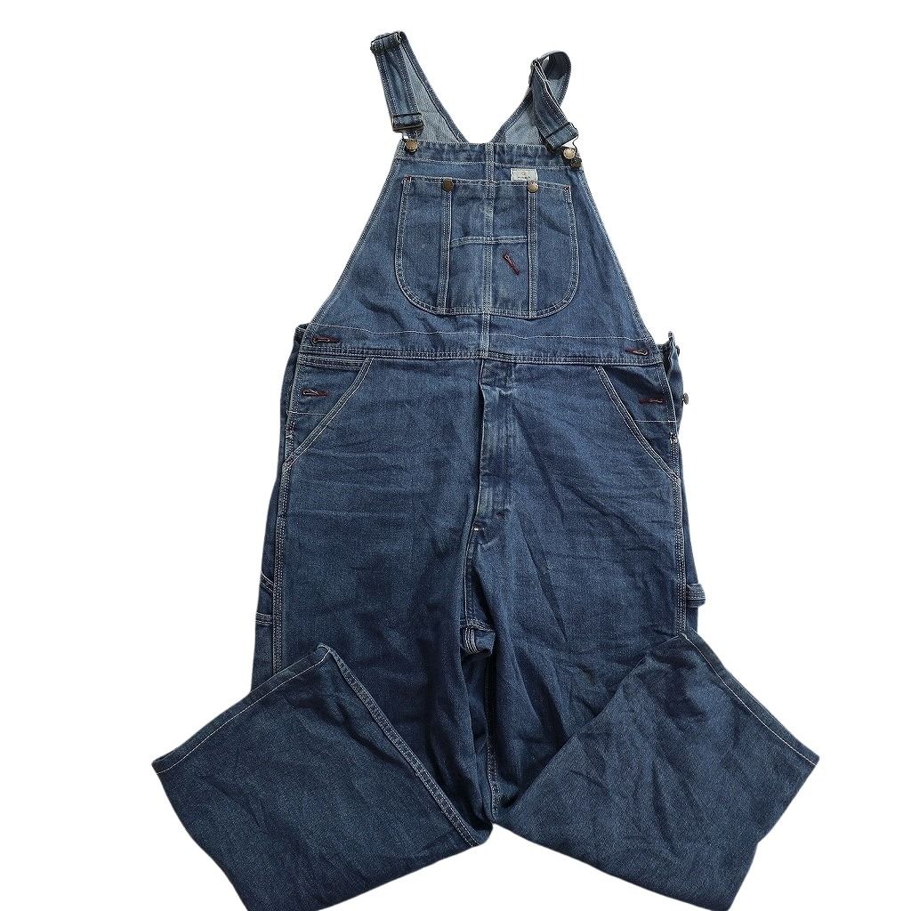 古着卸 まとめ売り デニム オーバーオール 4枚セット (メンズ 32 /34