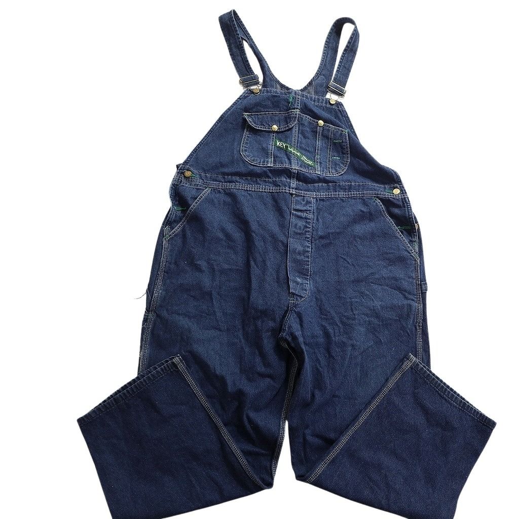 古着卸 まとめ売り デニム オーバーオール 4枚セット (メンズ 42 /44